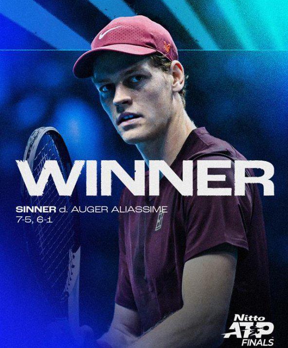 ATP总决赛完胜澳网,辛纳扛起全队 ATP总决赛完胜澳网,辛纳扛起全队